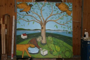 The Secret, work in progress, day six